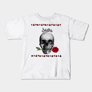 Death Skull Rose Kids T-Shirt